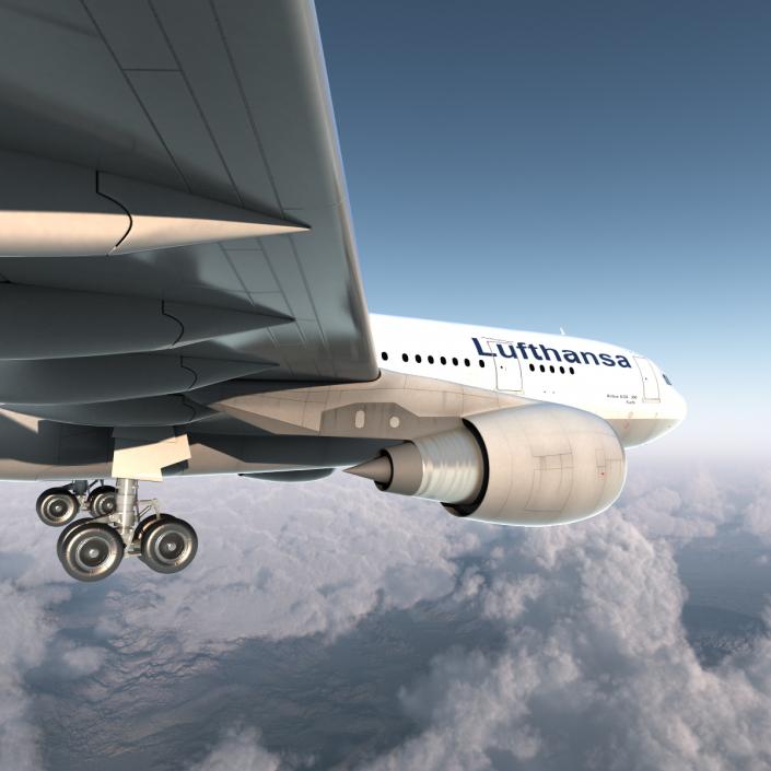 3D model Airbus A330-P2F Lufthansa