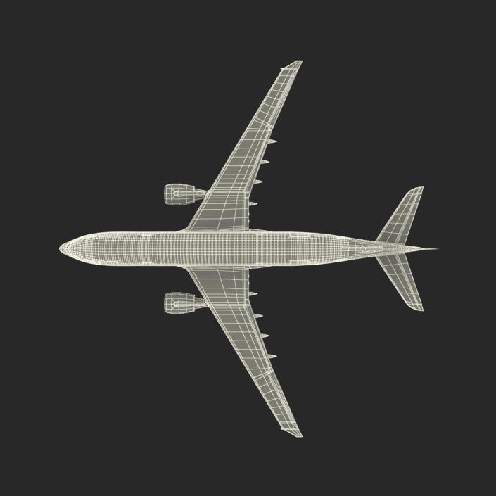 3D Airbus A330-P2F Qatar