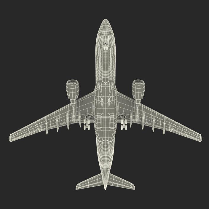 3D Airbus A330 P2F Qatar Rigged model