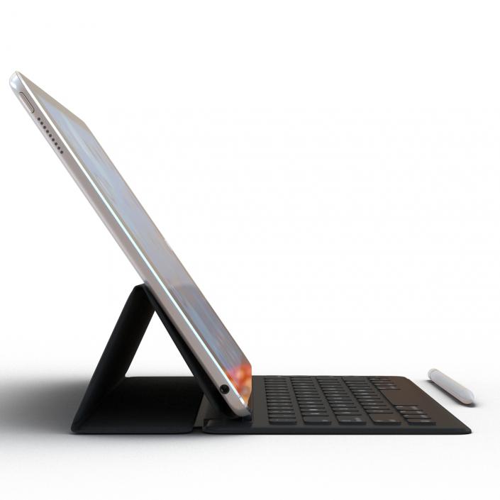 iPad Pro with PencilandSmart Keyboard 3D