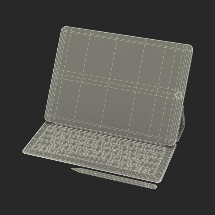 iPad Pro with PencilandSmart Keyboard 3D