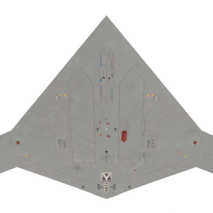 3D Northrop Grumman X-47B UAV 2 model