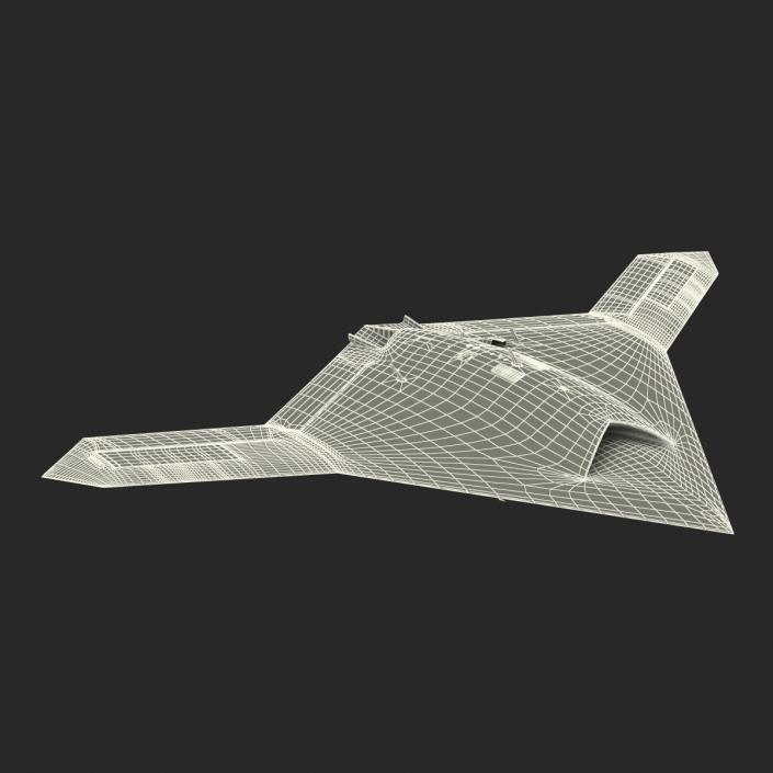 3D Northrop Grumman X-47B UAV 2 model