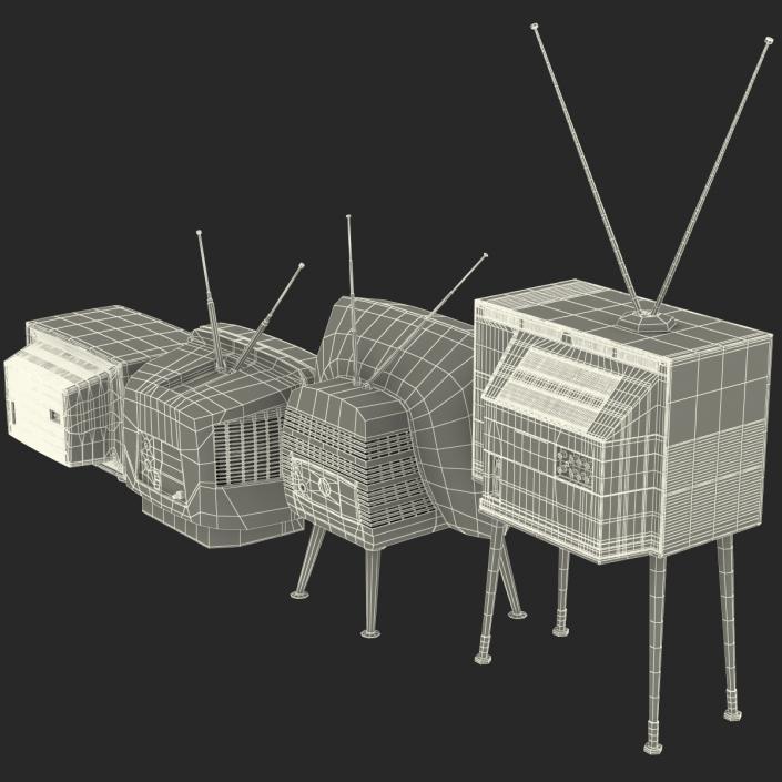 Retro TV Collection 3D model