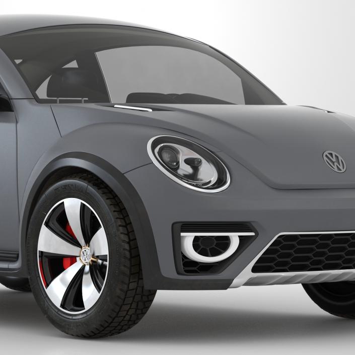 3D Volkswagen Beetle 2016 Simple Interior model