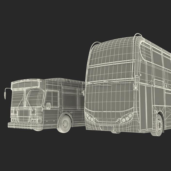 3D Buses Collection 3 model