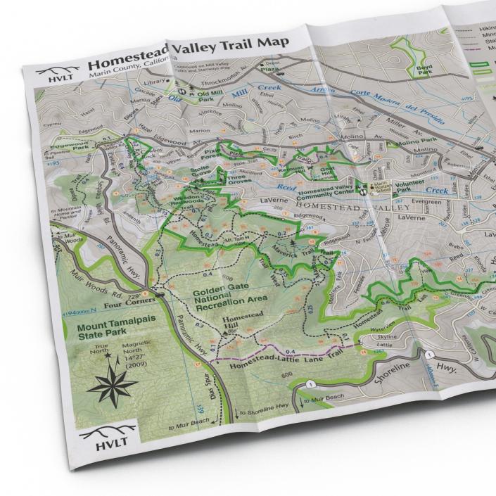 Trail Map 3D model