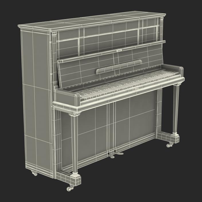 3D Upright Piano model