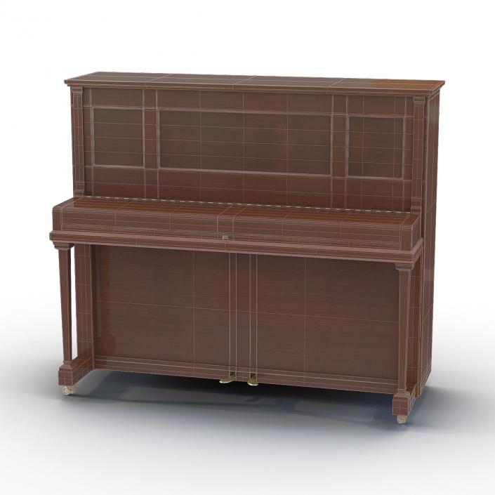 3D model Upright Piano Rigged