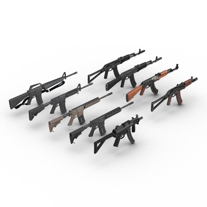 3D model Assault Rifles Collection