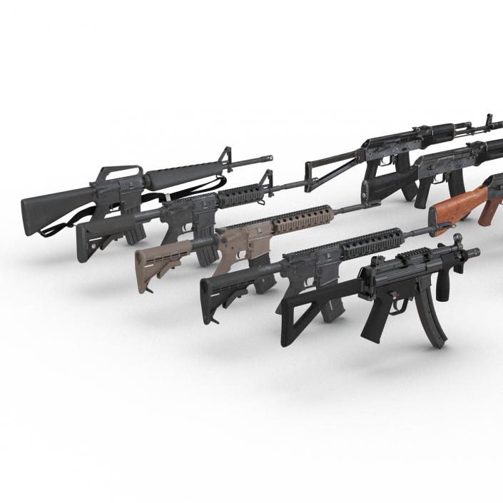 3D model Assault Rifles Collection