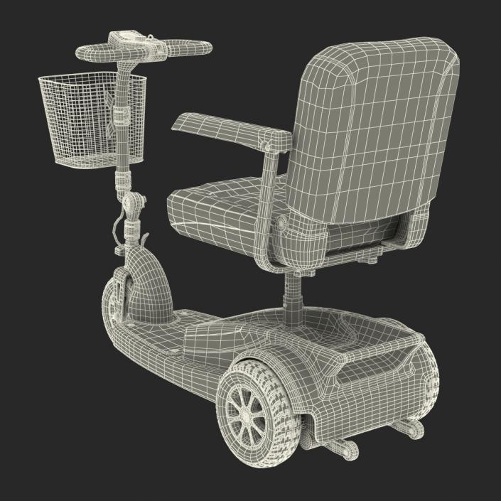 3D Electric Wheelchair Rigged