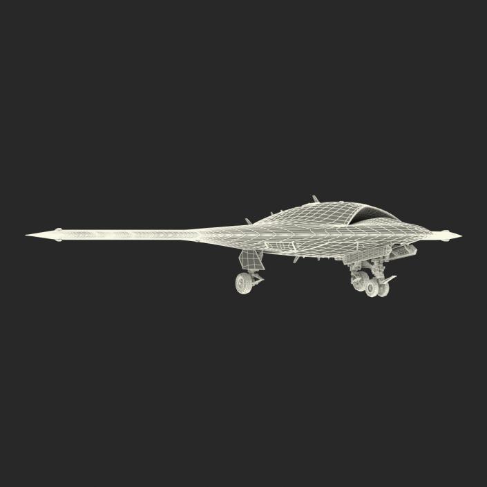 3D Northrop Grumman X-47B UAV