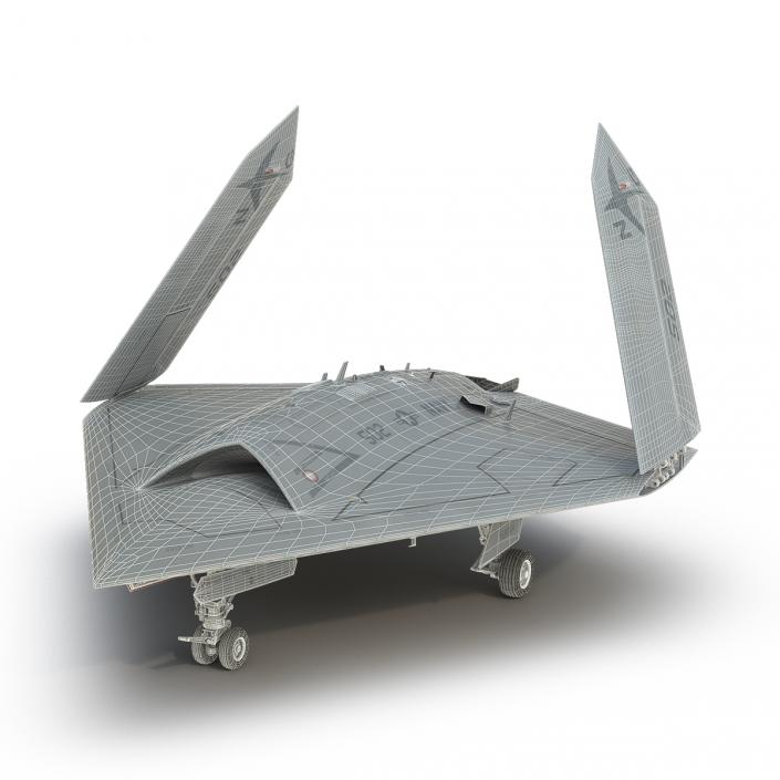 Northrop Grumman X-47B UAV Folded Wings 3D model