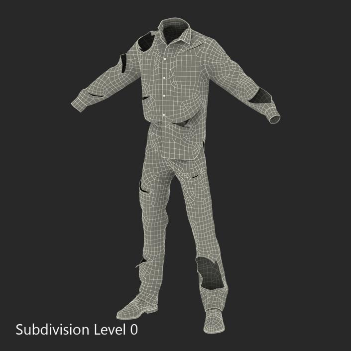 3D Zombie Outfit model