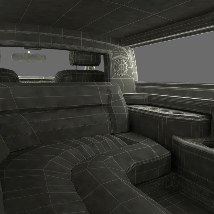 3D Generic Limousine Black model