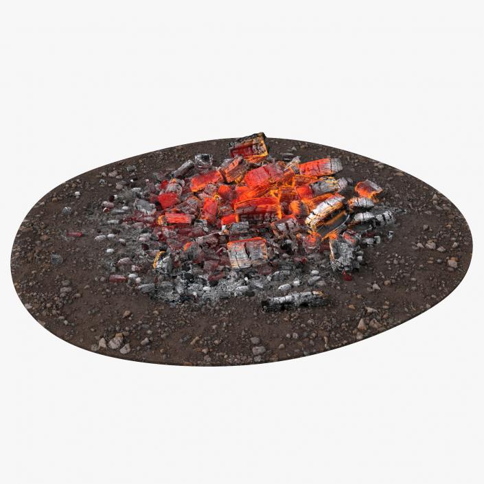 3D Fire Ashes and Embers