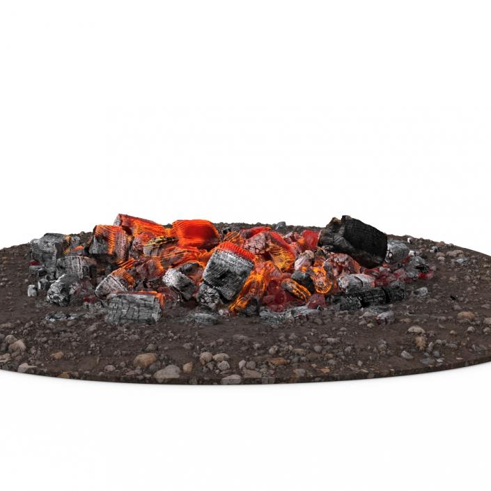 3D Fire Ashes and Embers