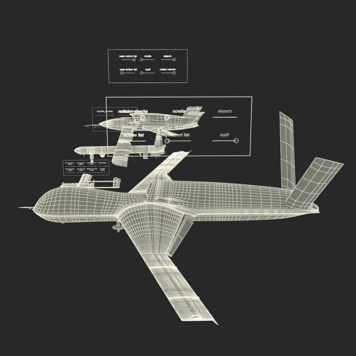 3D UAV Rigged 2 Collection model