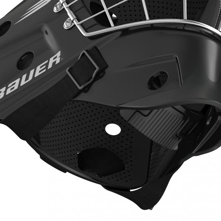 3D model Hockey Goalie Mask Bauer Black