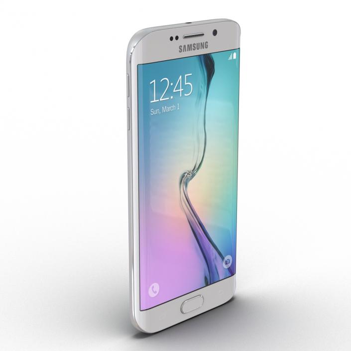 3D Samsung Galaxy S6 Edge Pearl model