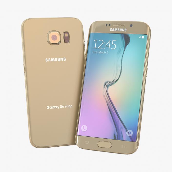 3D Samsung Galaxy S6 Edge Platinum