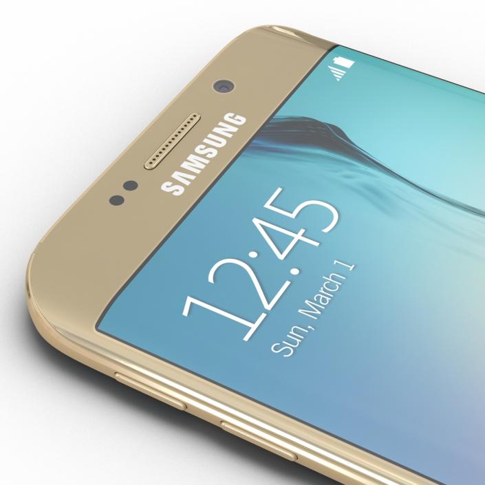 3D Samsung Galaxy S6 Edge Platinum