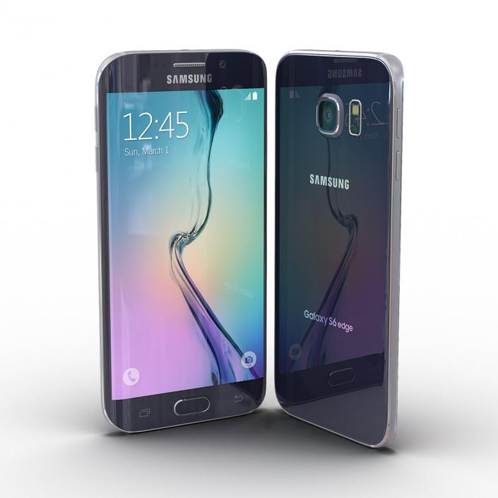 3D Samsung Galaxy S6 Edge Sapphire