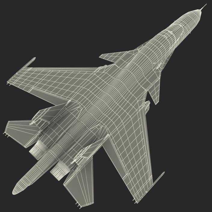 3D model Fighter Sukhoi Su-34