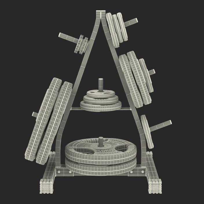 3D Weight Plate Tree Set 2 model