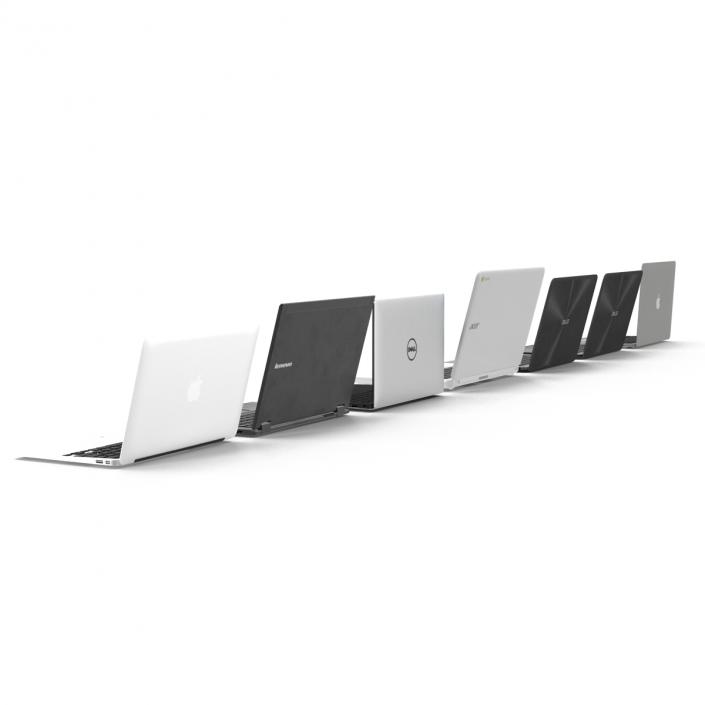 3D Laptops Collection model