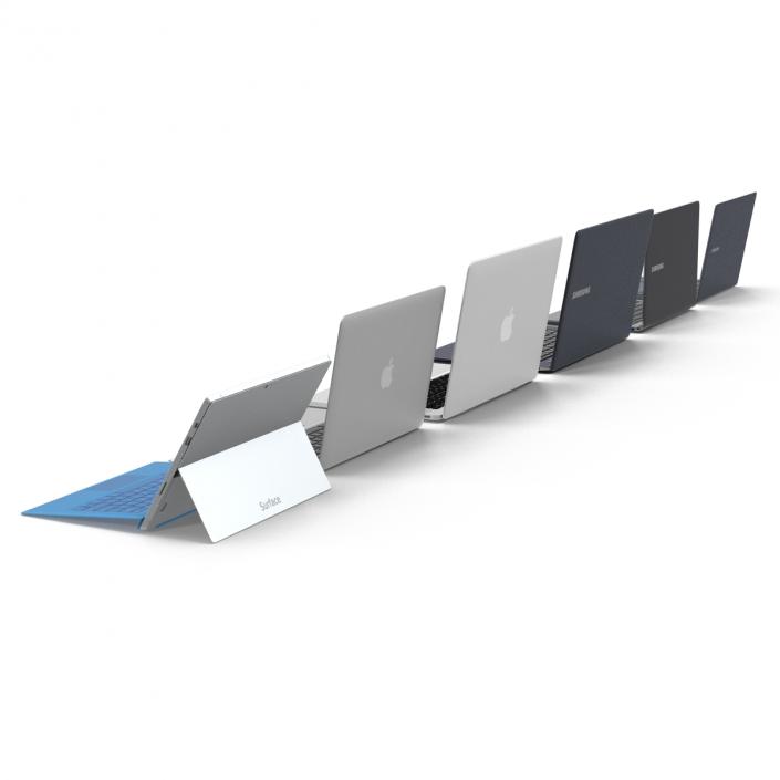 3D Laptops Collection model