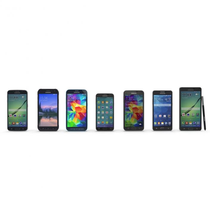 Samsung Cell Phones Collection 2 3D