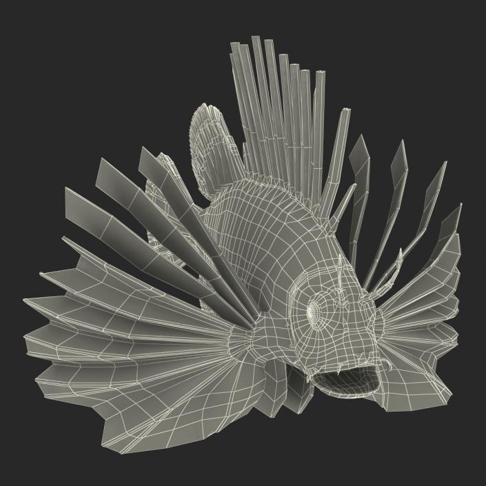 3D model Lionfish Rigged