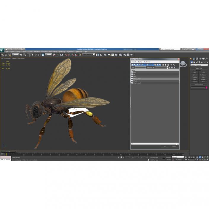 3D model Bee Pose 2