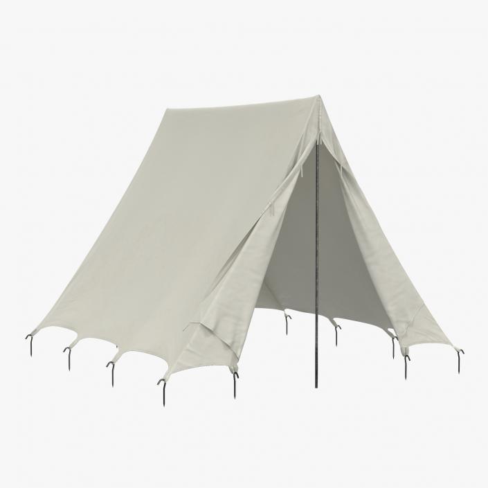 Vintage Camping Tents Collection 3D
