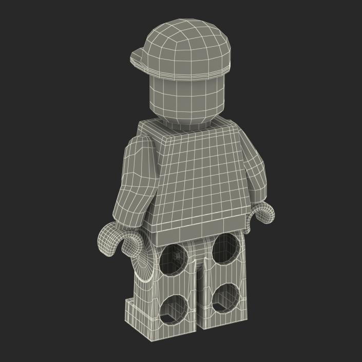 3D model Lego Man Worker