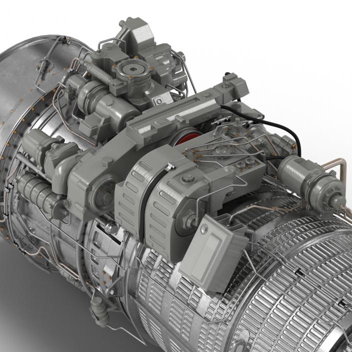 3D Turbofan Engine Klimov RD-33 model
