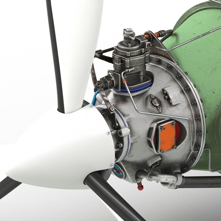 3D Turboprop Aircraft Engine Pratt and Whitney Canada PT6 2