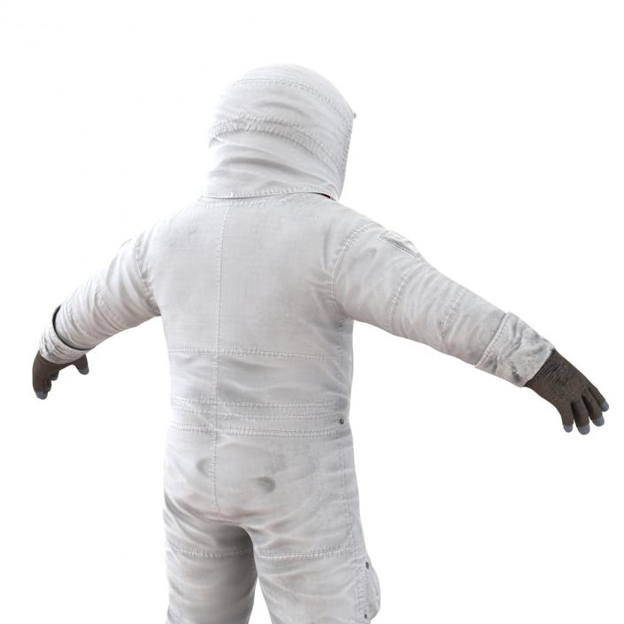 3D Astronaut NASA Wearing Spacesuit A7L 2 model