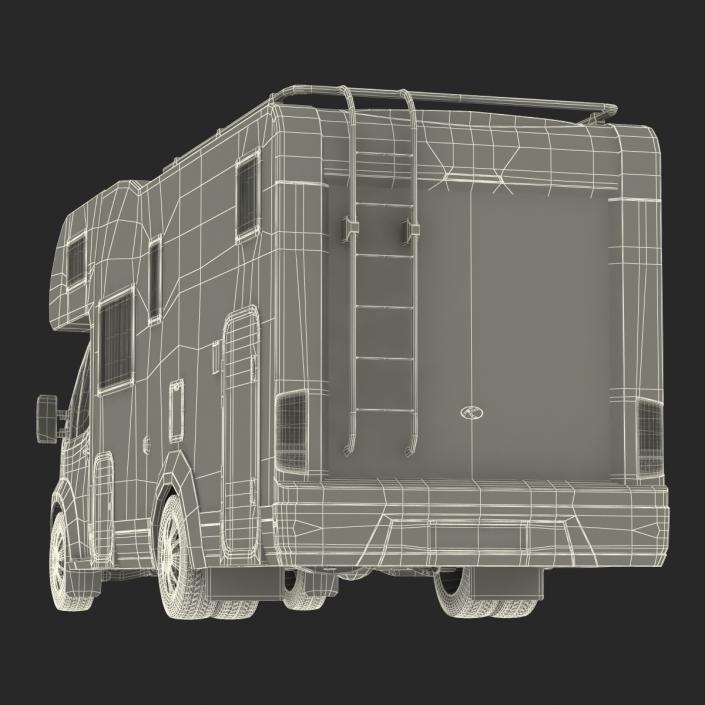 3D Tag Axle Motorhome model