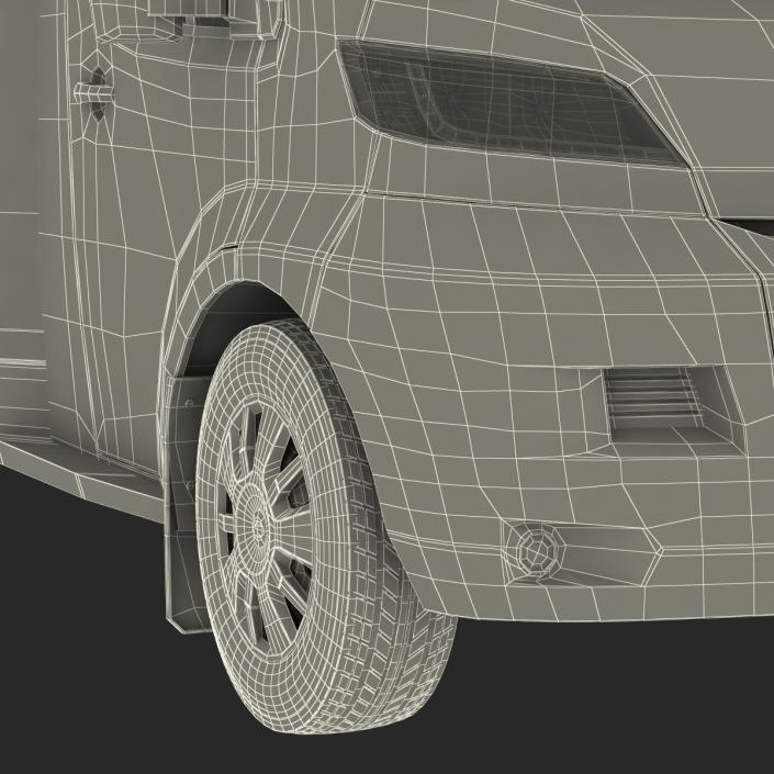 3D Tag Axle Motorhome model