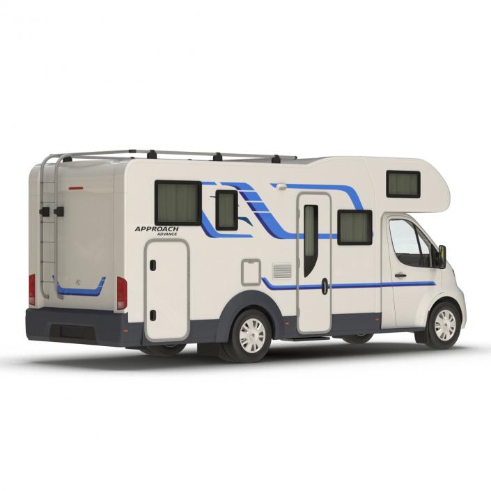 3D model Tag Axle Motorhome Rigged