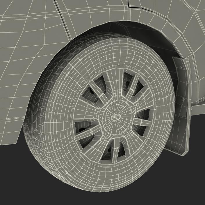 Tag Axle Motorhome Simple Interior 3D model