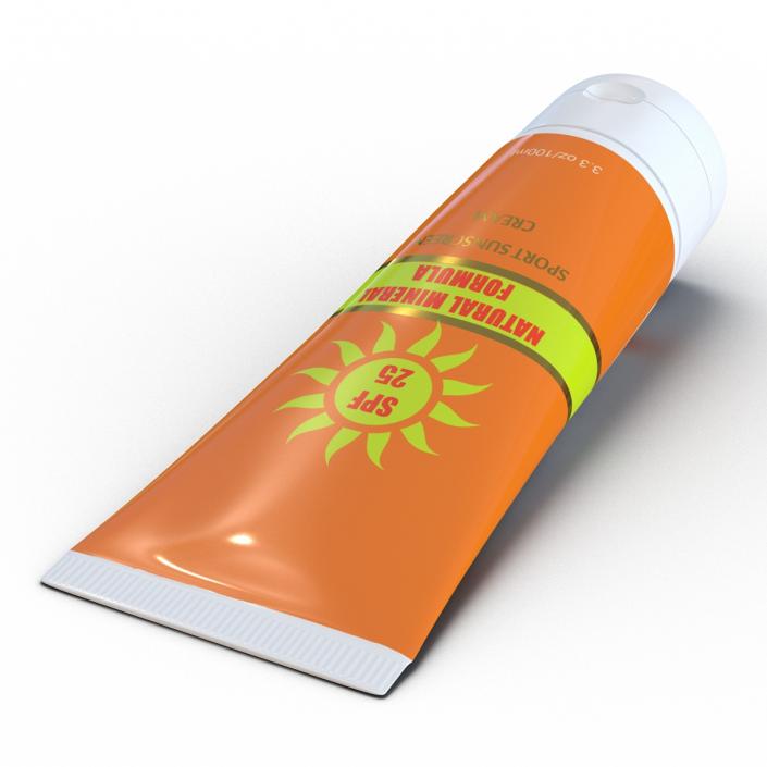 Sunscreen Tube Generic 3D