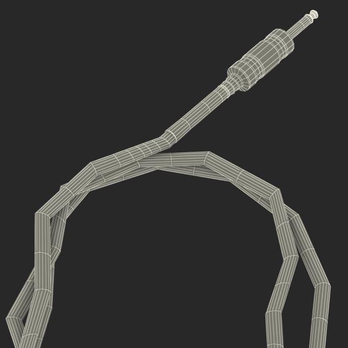 Guitar Cable Rigged 3D model