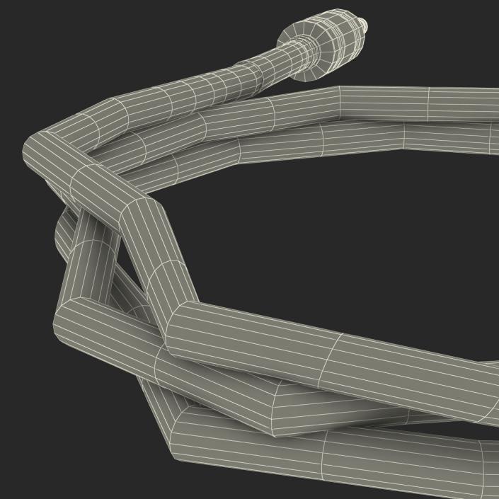 Guitar Cable Rigged 3D model