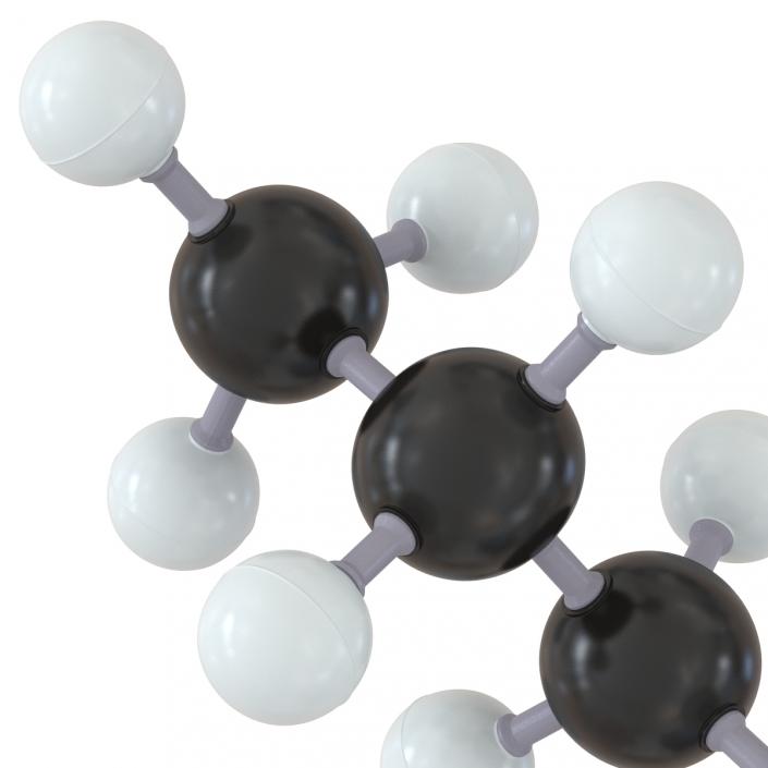 3D Propane Molecule
