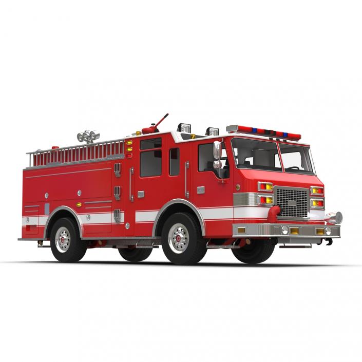 Fire Truck Apparatus 4 3D
