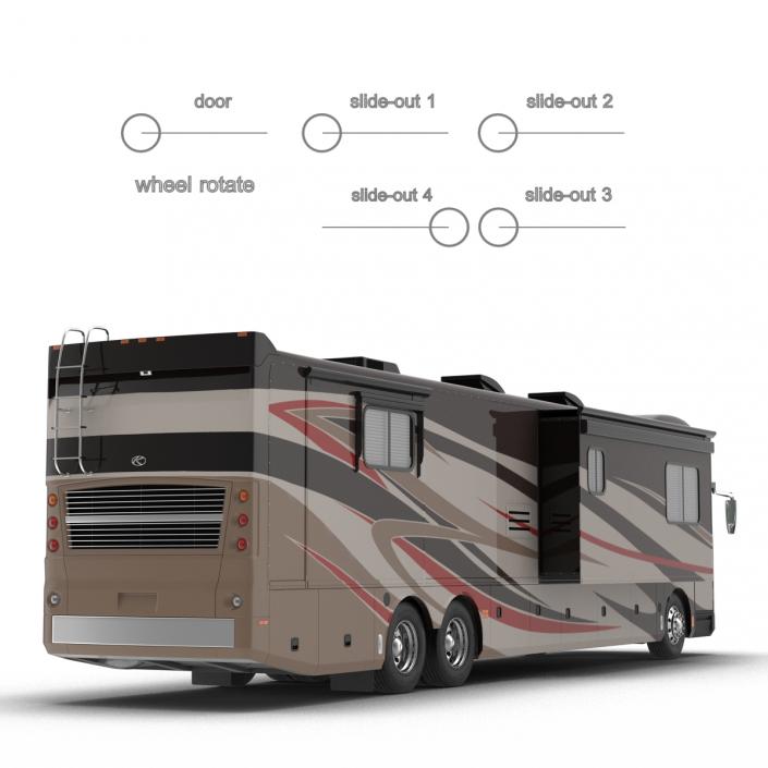 American Recreation Vehicle RV 2 Rigged 3D model